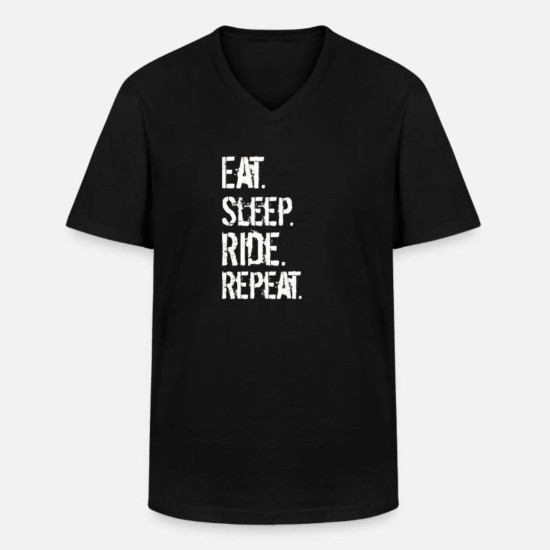 Reiten Pferde - Männer-T-Shirt mit V-Ausschnitt - Schwarz