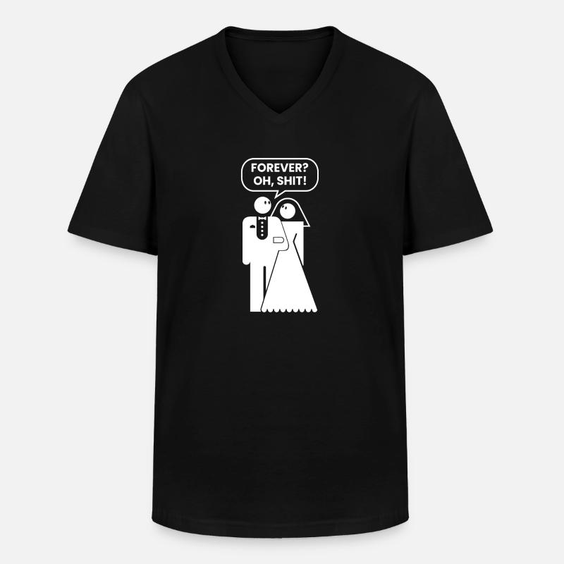 Junggesellenabschied - Männer-T-Shirt mit V-Ausschnitt - Schwarz