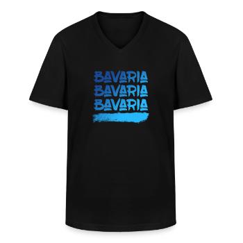 Bayern Bier Alkohol Goaßmaß Bierzelt - Männer-T-Shirt mit V-Ausschnitt - Schwarz - Vorne - AI Model Male 178 dark (178cm)