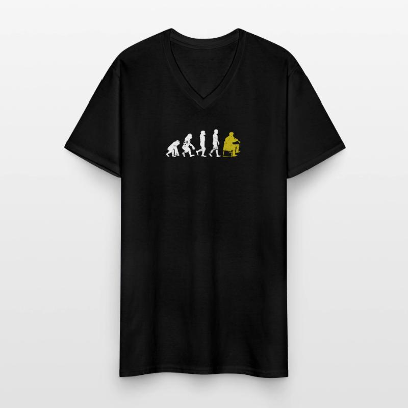 Clarinet Evolution Gift Men's V-Neck T-Shirt