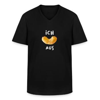 Ich Erdnusflip aus Ich flippe aus Ich flip aus - Männer-T-Shirt mit V-Ausschnitt - Schwarz - Vorne - AI Model Male 178 dark (178cm)