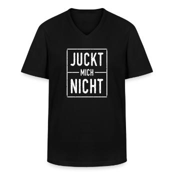 Juckt Mich Nicht Desinteresse Langweilig Geschenk - Männer-T-Shirt mit V-Ausschnitt - Schwarz - Vorne - AI Model Male 178 dark (178cm)