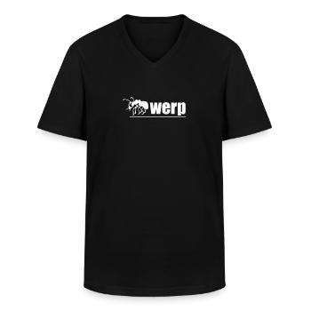 Urlaub Reise Ausflug Antwerpen - Männer-T-Shirt mit V-Ausschnitt - Schwarz - Vorne - AI Model Male 178 dark (178cm)