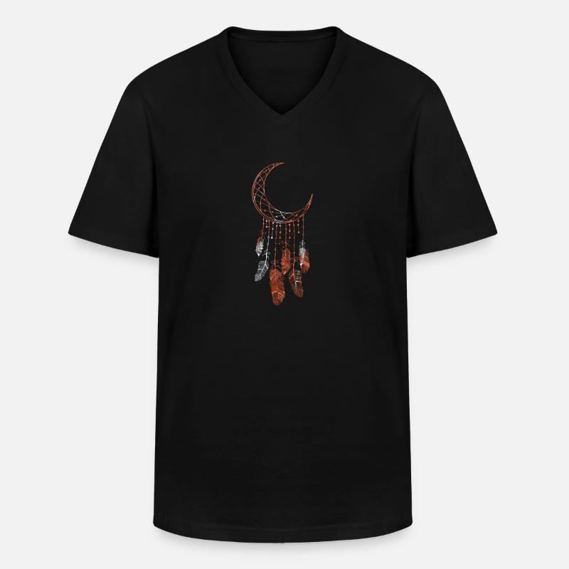 Traumfänger Schlafen Esotherik - Männer-T-Shirt mit V-Ausschnitt - Schwarz