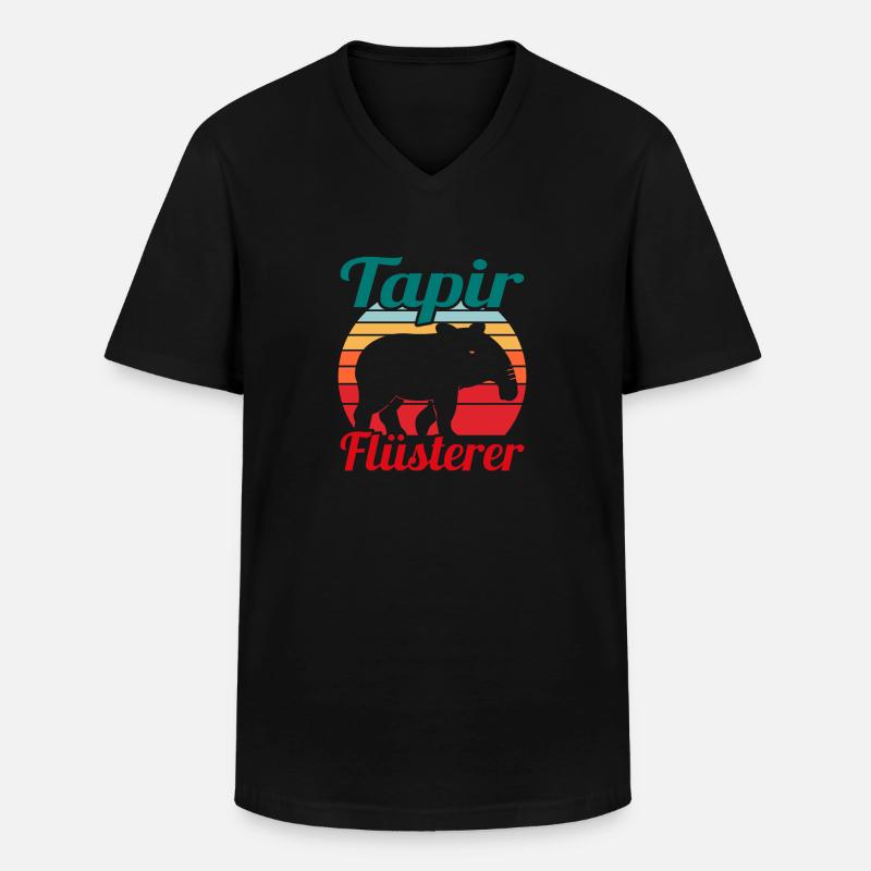 Tapir Säugetier Niedliche Geschenkidee - Männer-T-Shirt mit V-Ausschnitt - Schwarz