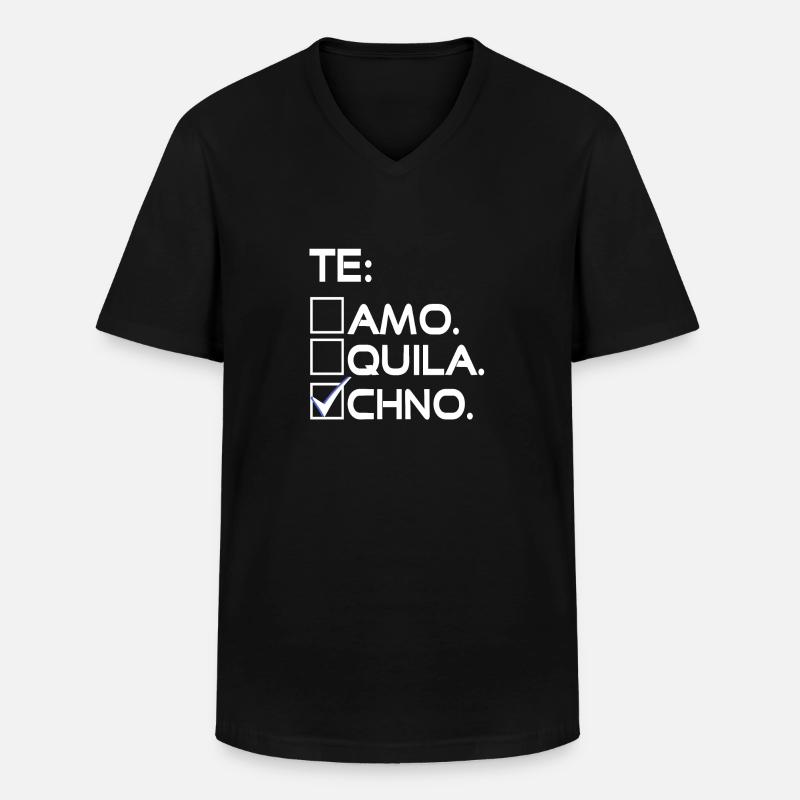 Techno bestätigt - Männer-T-Shirt mit V-Ausschnitt - Schwarz