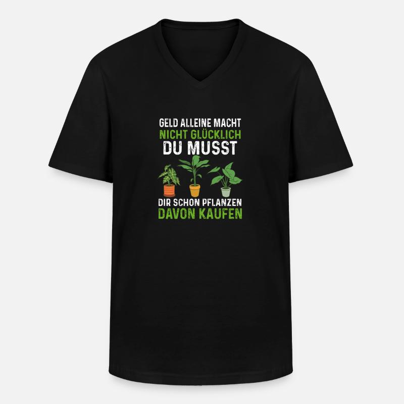 Gärtner - Männer-T-Shirt mit V-Ausschnitt - Schwarz