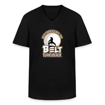 Karate - Männer-T-Shirt mit V-Ausschnitt - Schwarz - Vorne - AI Model Male 178 dark (178cm)