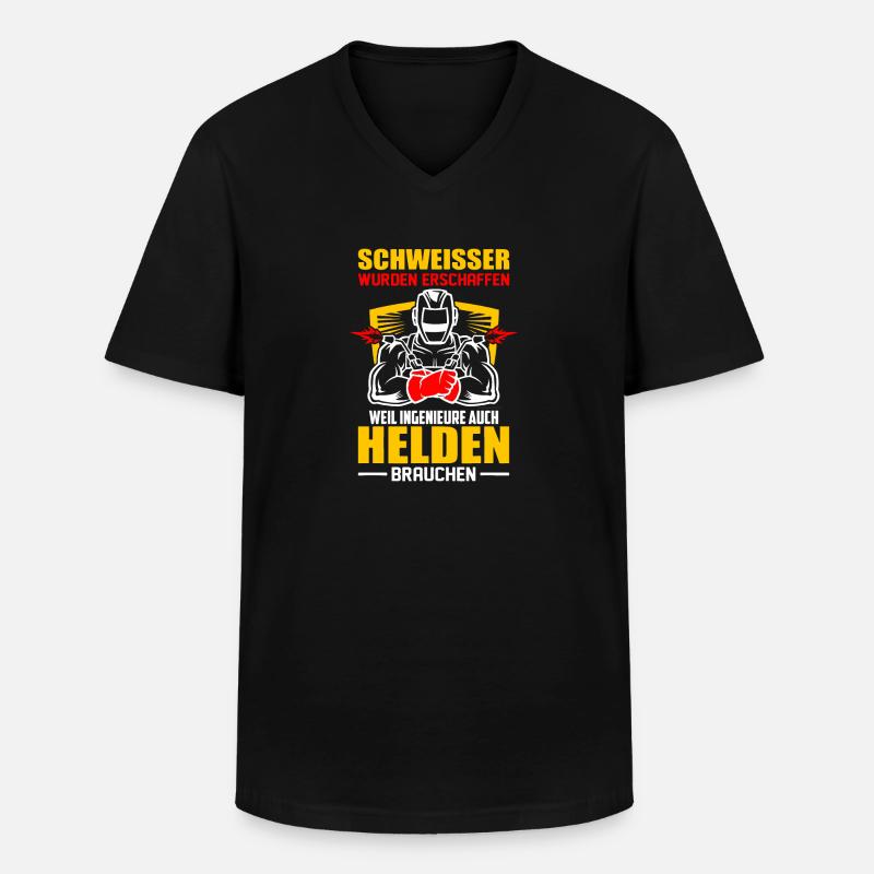 Beruf Schweißer - Schweißen Spruch Geschenk - Männer-T-Shirt mit V-Ausschnitt - Schwarz