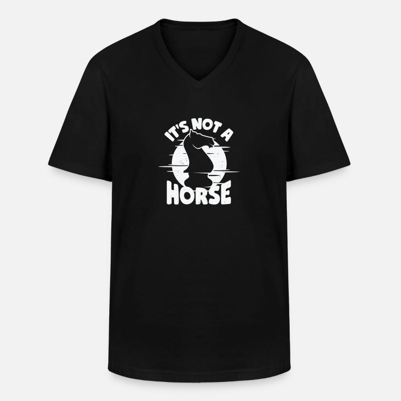 Jeu d’échecs jeu d’échecs cadeau - T-shirt col V Homme - noir
