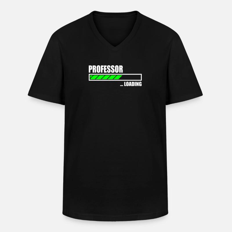 Professor Loading Bar - Männer-T-Shirt mit V-Ausschnitt - Schwarz
