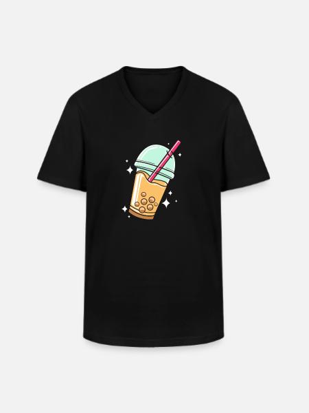 Bubble Tee Boba Tea - Men's V-Neck T-Shirt - black