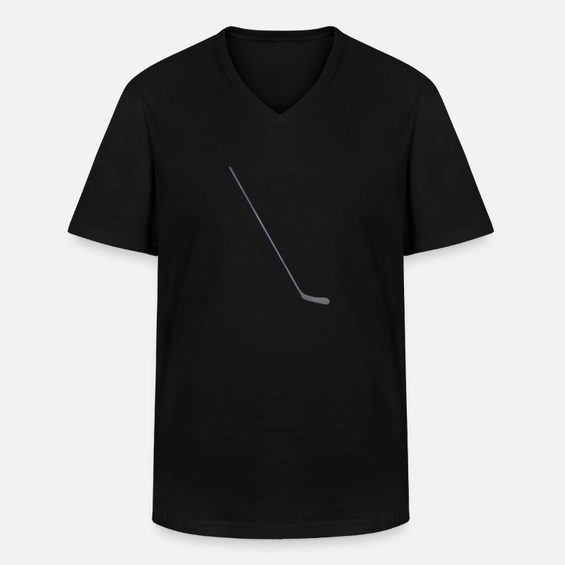 Hockeyschläger - Männer-T-Shirt mit V-Ausschnitt - Schwarz