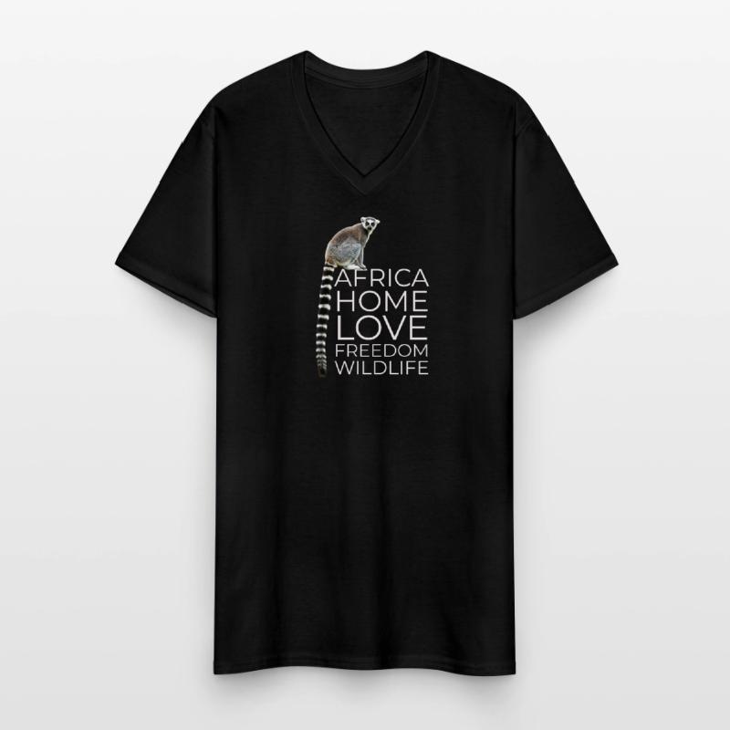 Afrika Mann Geschenk Mutter Kinder Junge Mädchen Männer-T-Shirt mit V-Ausschnitt
