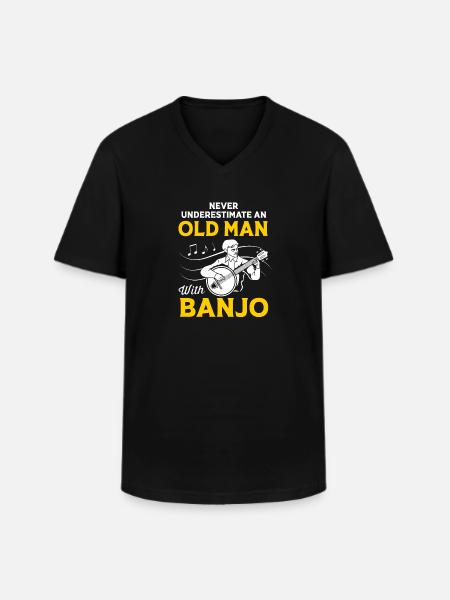 Bluegrass - Men's V-Neck T-Shirt - black