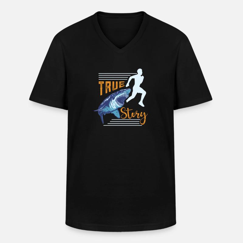 Amputation Rollstuhl Behinderung Handicap Geschenk - Männer-T-Shirt mit V-Ausschnitt - Schwarz