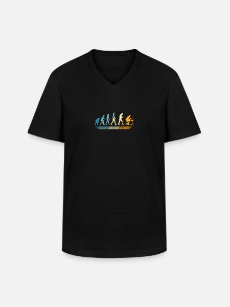 Jeux PC gamer consoles de jeux jouent à Evolution - T-shirt col V Homme - noir