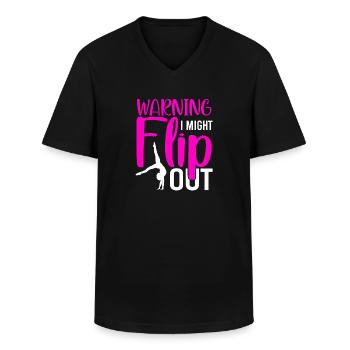 Gymnastik Sport Turnen Bodenturnen Turner Geschenk - Männer-T-Shirt mit V-Ausschnitt - Schwarz - Vorne - AI Model Male 178 dark (178cm)