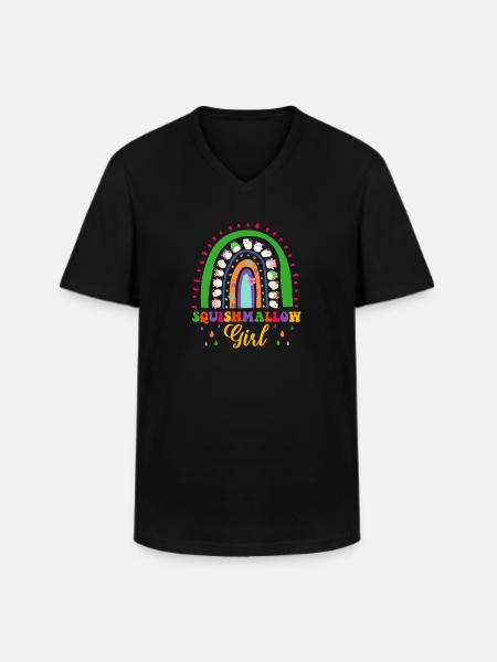 Squishmallow Girl Squish Girl - Men's V-Neck T-Shirt - black