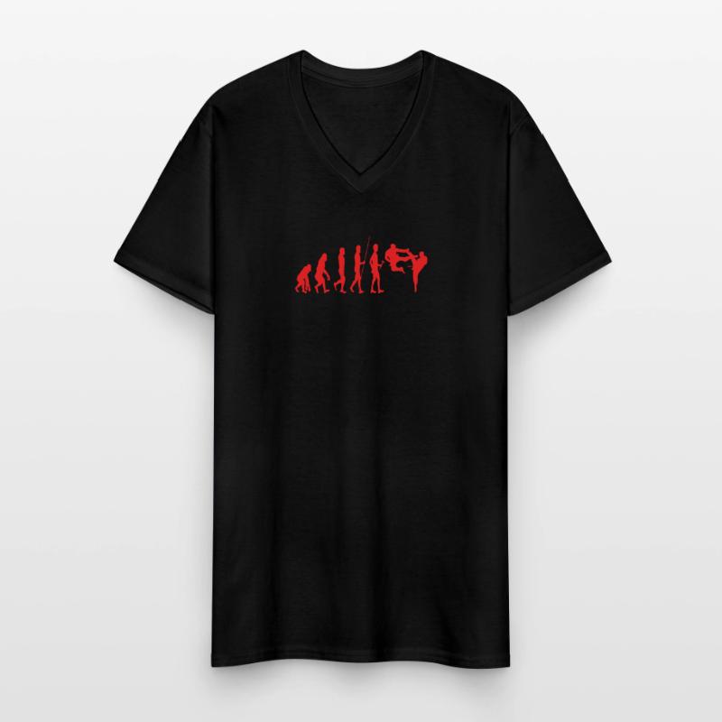 Karate Evolution Men's V-Neck T-Shirt