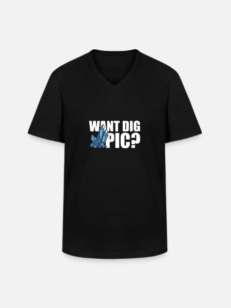 Funny Geologist - Männer-T-Shirt mit V-Ausschnitt - Schwarz