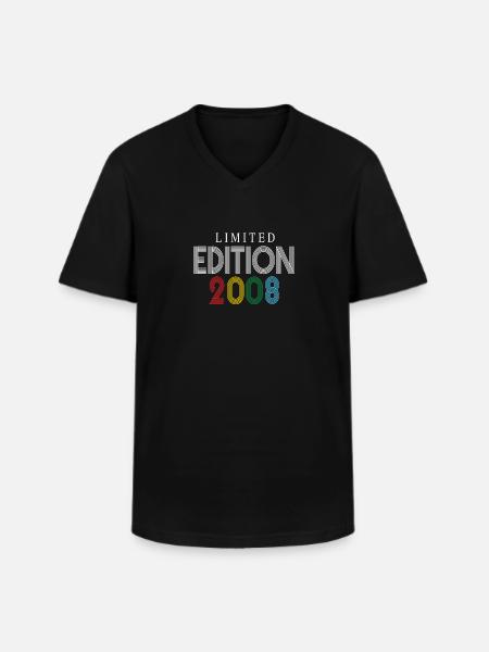 Édition limitée 2008 - T-shirt col V Homme - noir