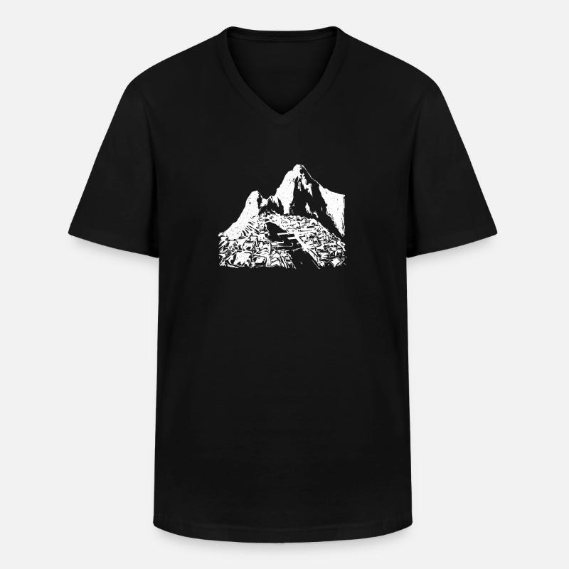 Machu Picchu Peru Inka Geschenk - Männer-T-Shirt mit V-Ausschnitt - Schwarz