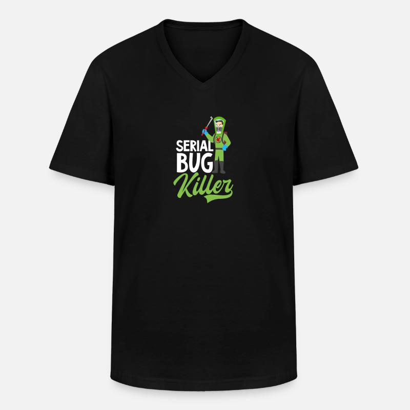 Bug Exterminator Serien-Bug-Killer - Männer-T-Shirt mit V-Ausschnitt - Schwarz