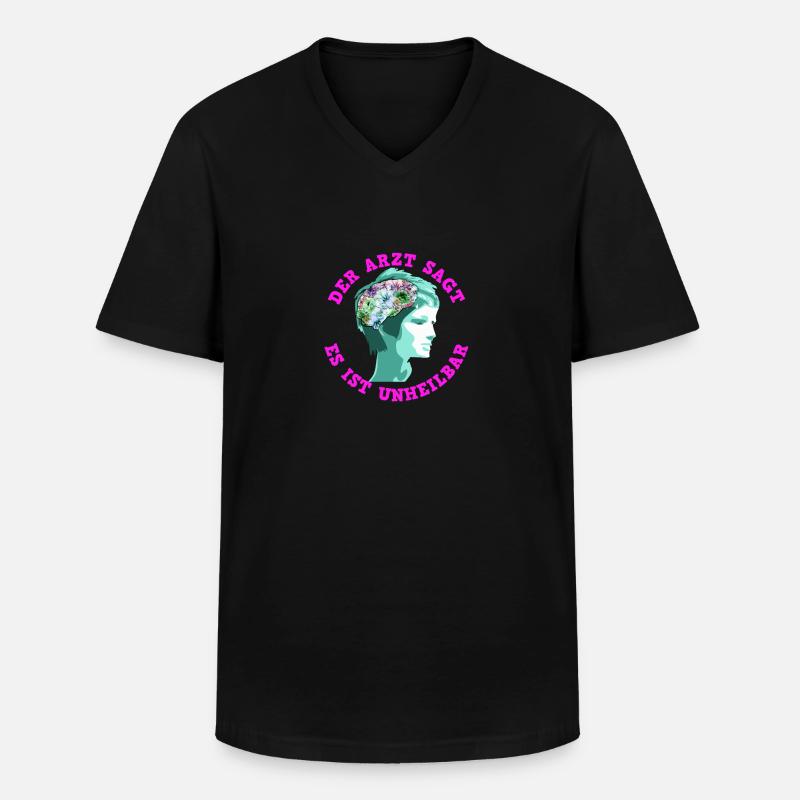 Garten Lustig Spruch Geschenk - Männer-T-Shirt mit V-Ausschnitt - Schwarz