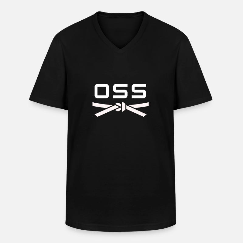 Knochen - Judo Geschenkidee - Männer-T-Shirt mit V-Ausschnitt - Schwarz