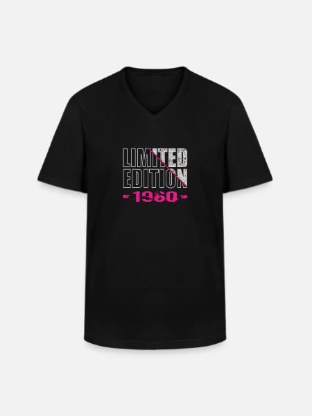 Édition limitée 1960 - T-shirt col V Homme - noir