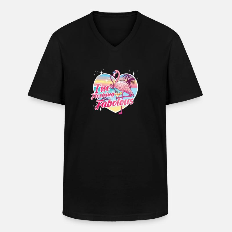 Fabelhaft Strömen - Männer-T-Shirt mit V-Ausschnitt - Schwarz