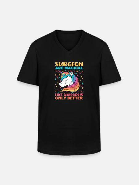 Chirurg - Männer-T-Shirt mit V-Ausschnitt - Schwarz
