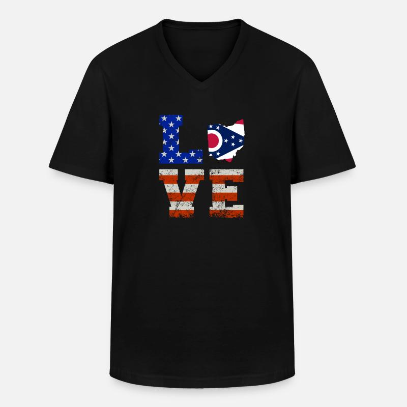 Ohio bewohner geschenk - Männer-T-Shirt mit V-Ausschnitt - Schwarz