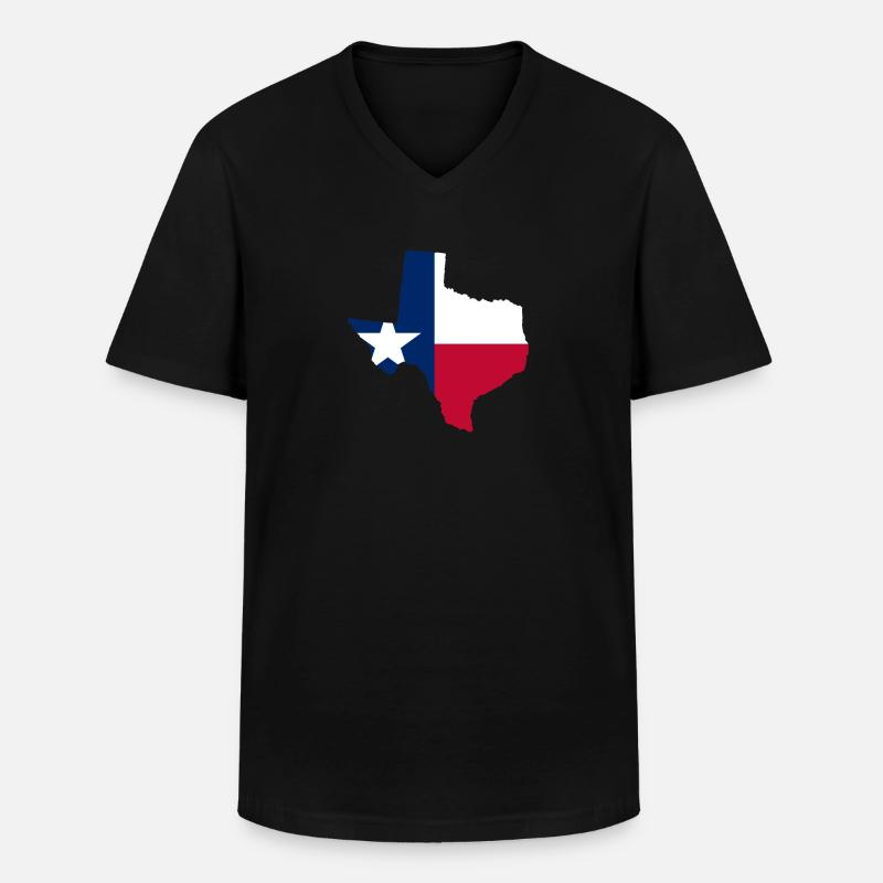 Texas haus geschenk - Männer-T-Shirt mit V-Ausschnitt - Schwarz