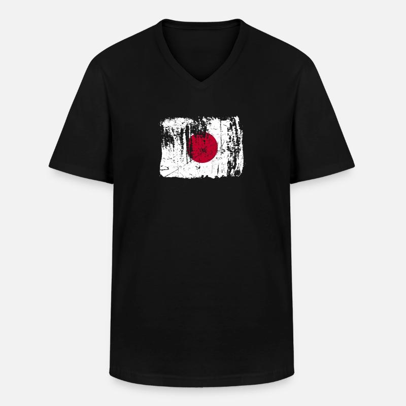Japan-stolz-geschenk - Männer-T-Shirt mit V-Ausschnitt - Schwarz
