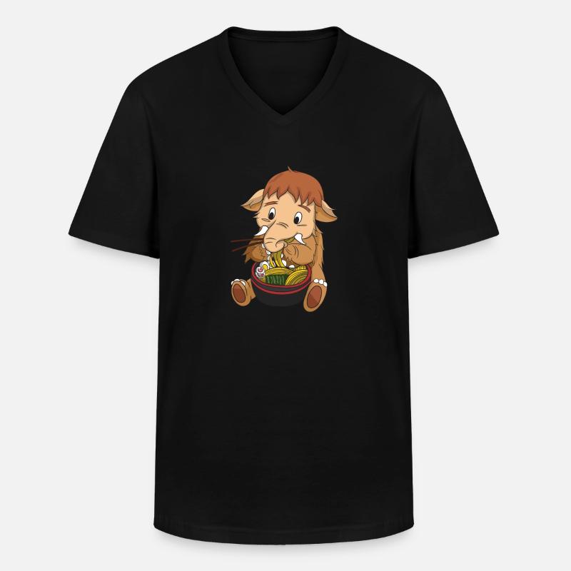 Mammut - Männer-T-Shirt mit V-Ausschnitt - Schwarz