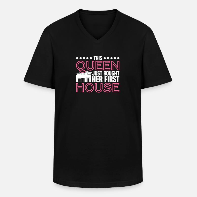 Hausbesitzer Eigentümer Geschenk Hauseigentümer - Männer-T-Shirt mit V-Ausschnitt - Schwarz