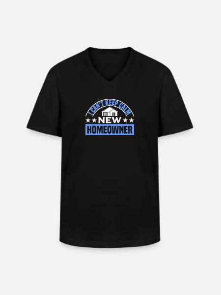 Hausbesitzer Eigentümer Geschenk Hauseigentümer - Männer-T-Shirt mit V-Ausschnitt - Schwarz