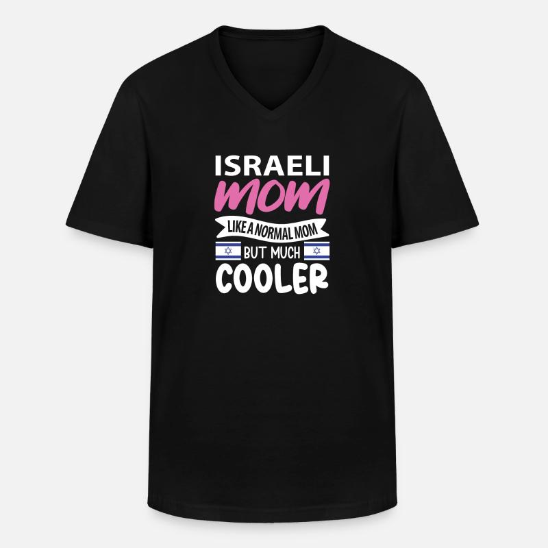 Israel - Männer-T-Shirt mit V-Ausschnitt - Schwarz