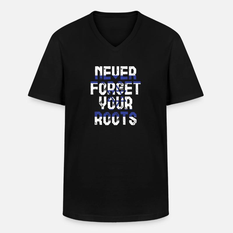 Zypern - Männer-T-Shirt mit V-Ausschnitt - Schwarz