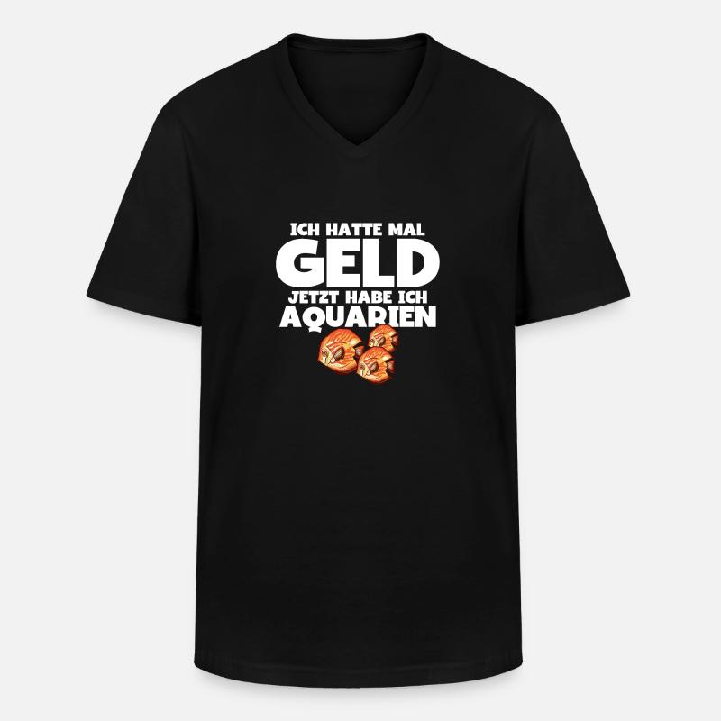 Aquarianer - Männer-T-Shirt mit V-Ausschnitt - Schwarz