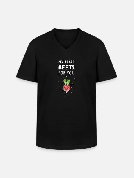 Radieschen Beet Kostümersatz Karneval Fasching - Männer-T-Shirt mit V-Ausschnitt - Schwarz
