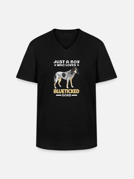 Bluetick Coonhound Gift Funny Saying - Men's V-Neck T-Shirt - black