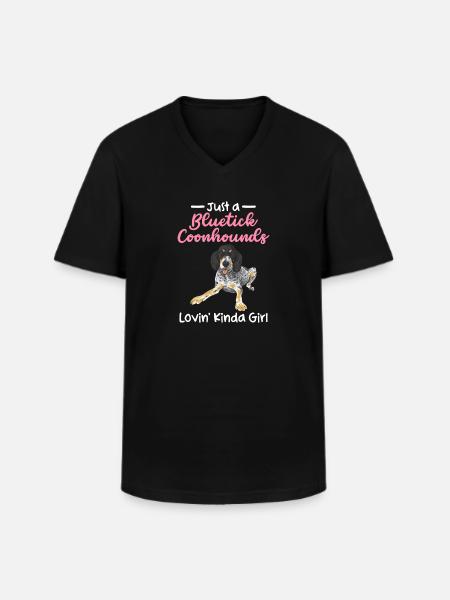 Bluetick Coonhound Gift Funny Saying - Men's V-Neck T-Shirt - black