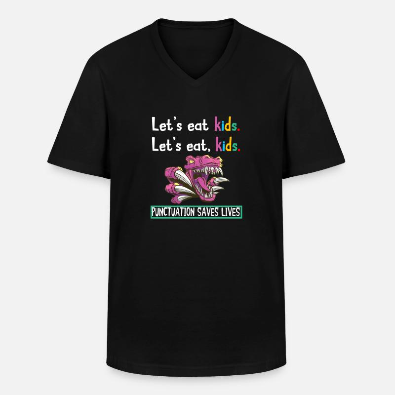 Grammatik Englischlehrer Englisch Sprache Lernen - Männer-T-Shirt mit V-Ausschnitt - Schwarz