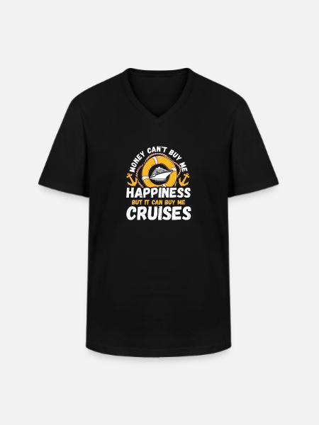 Cruise Holidays - Men's V-Neck T-Shirt - black