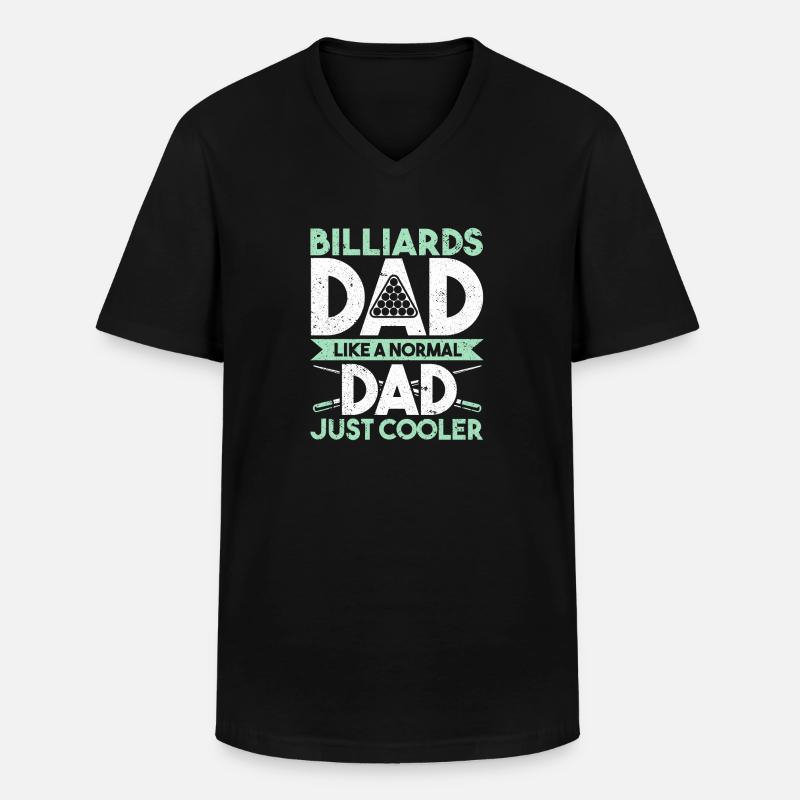 Snooker Pool Billard - Männer-T-Shirt mit V-Ausschnitt - Schwarz
