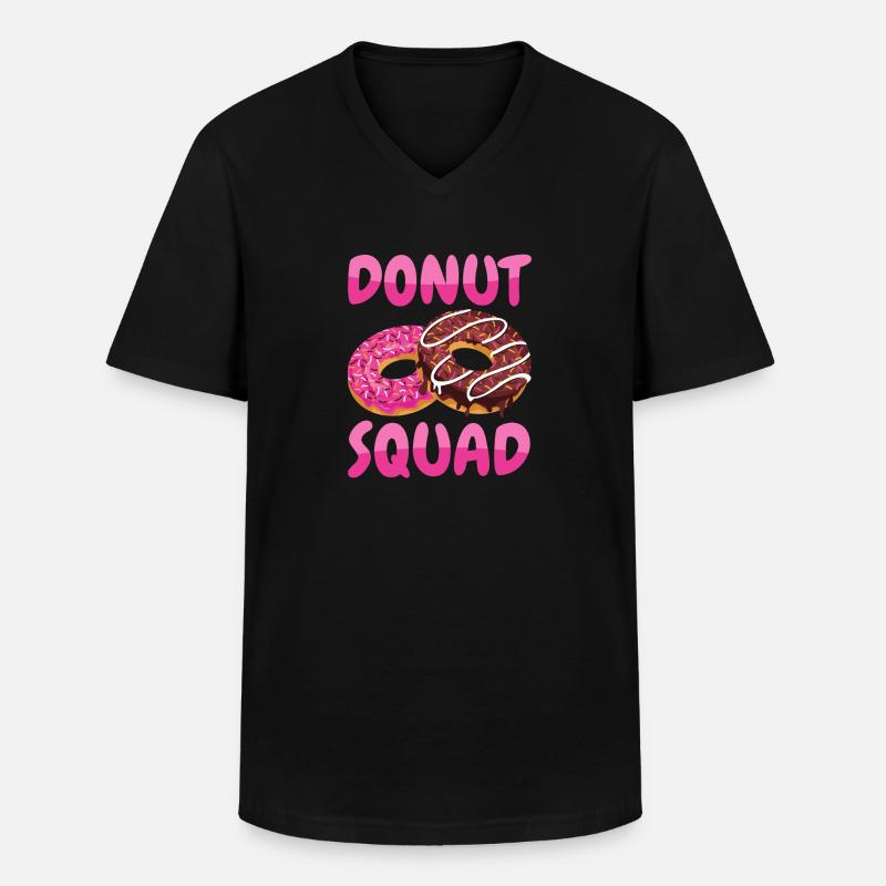 Donut Squad Donuts - Men's V-Neck T-Shirt - black