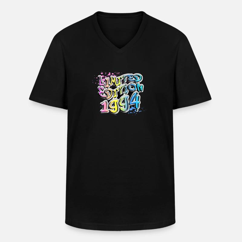 Édition limitée 1994 Graffiti - T-shirt col V Homme - noir